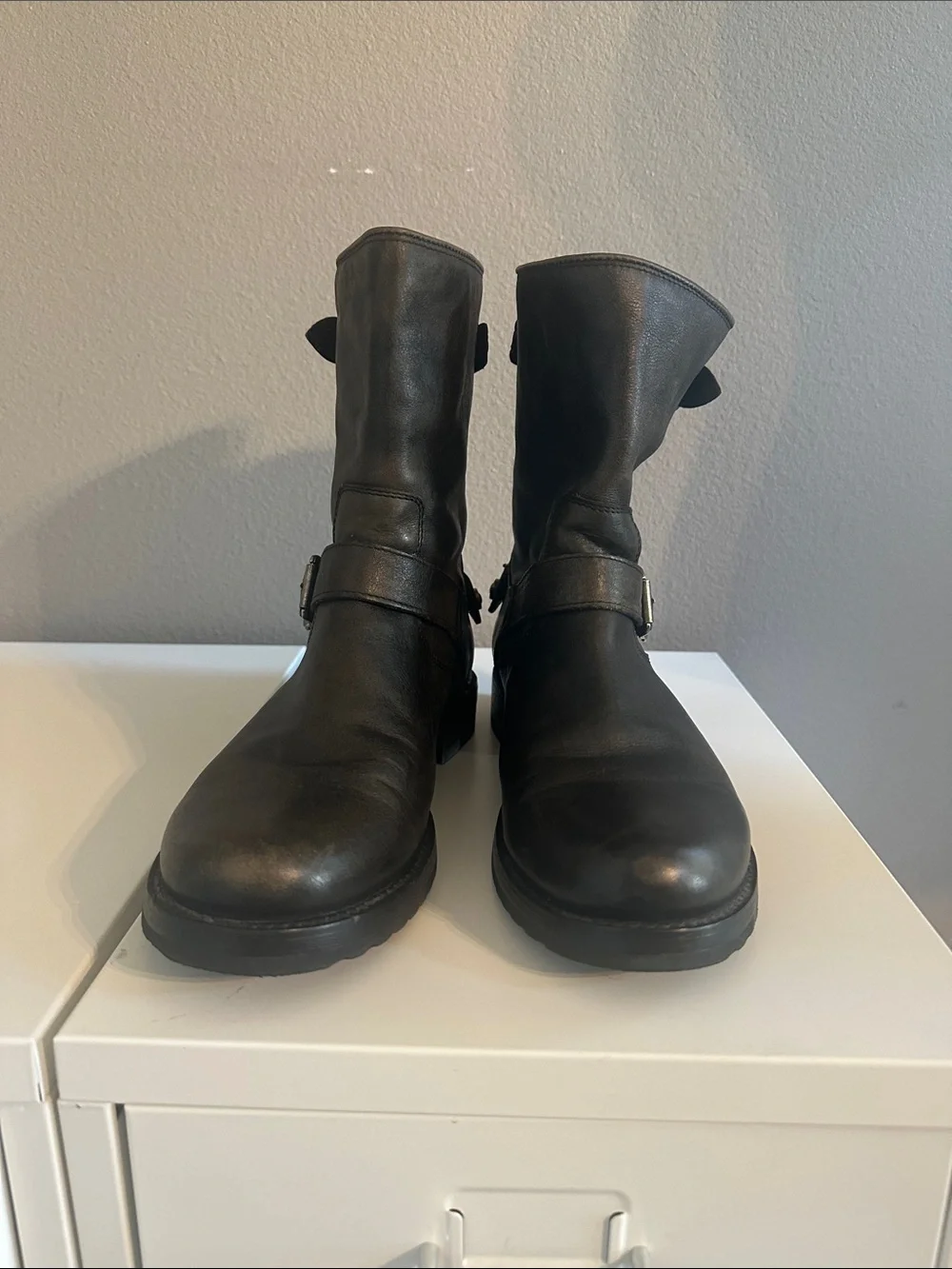 Vintage Frye boots, boots, black, women’s 9.5B - Picture 1 of 9